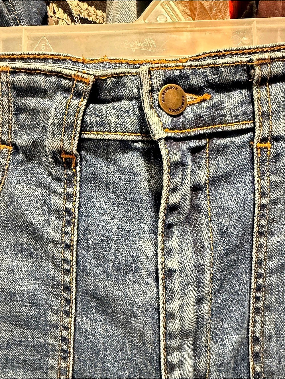 Ramy Brook Tina High-Rise Wide Leg Jean Blue Waist 28 - Picture 8 of 12